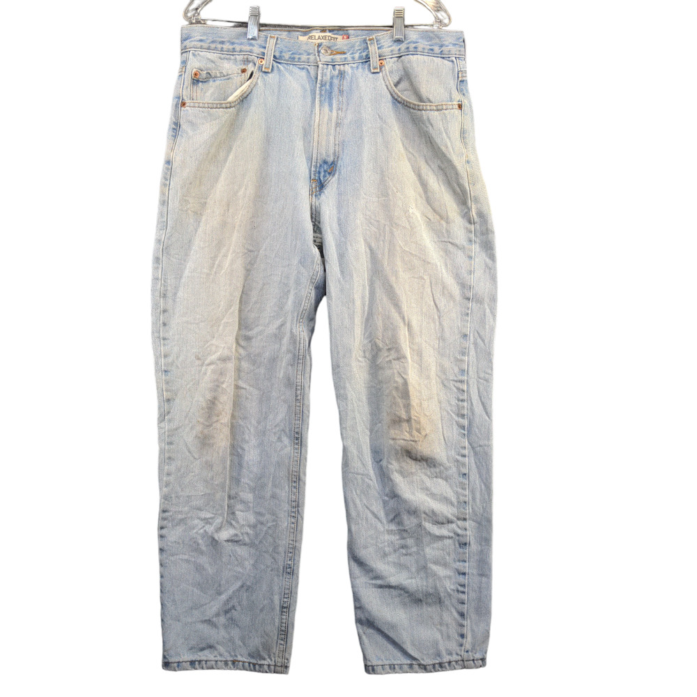 Levi's Men's Relaxed Fit Straight Jeans Blue 36x30 5-Pocket Light Wash Cotton